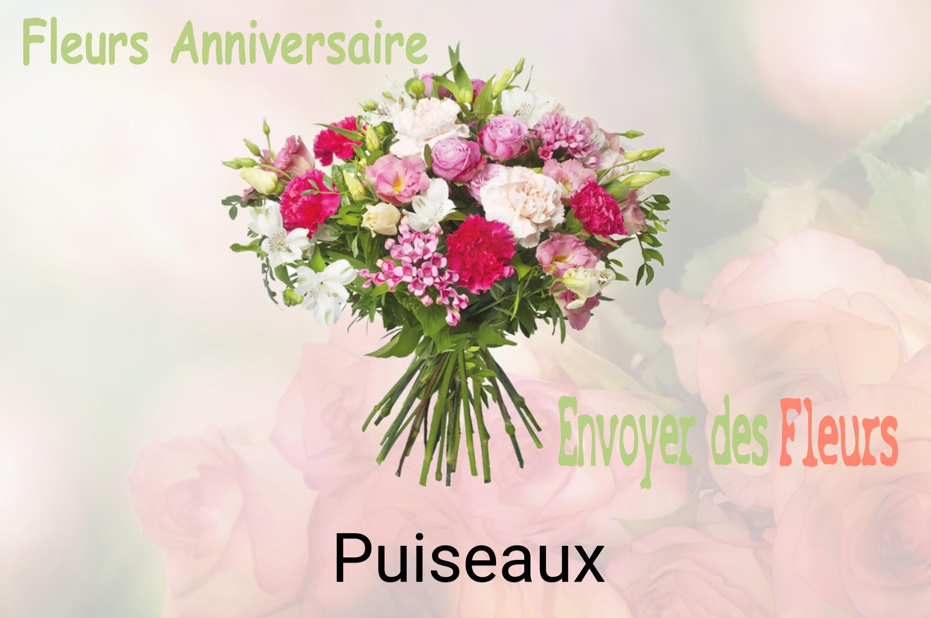 Bouquet de fleurs d’anniversaire livré à Puiseaux