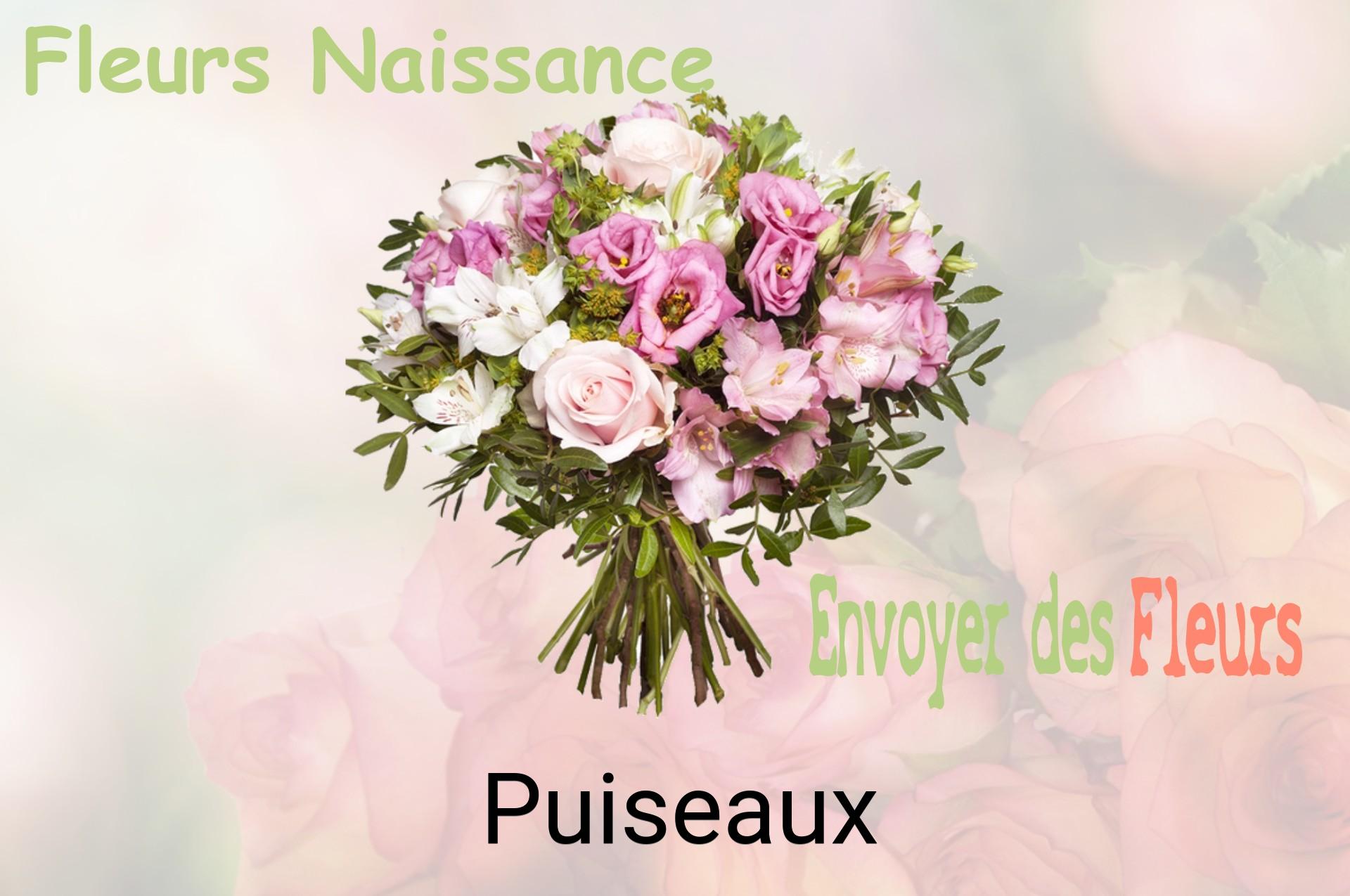 Bouquet de fleurs de naissance livré à Puiseaux