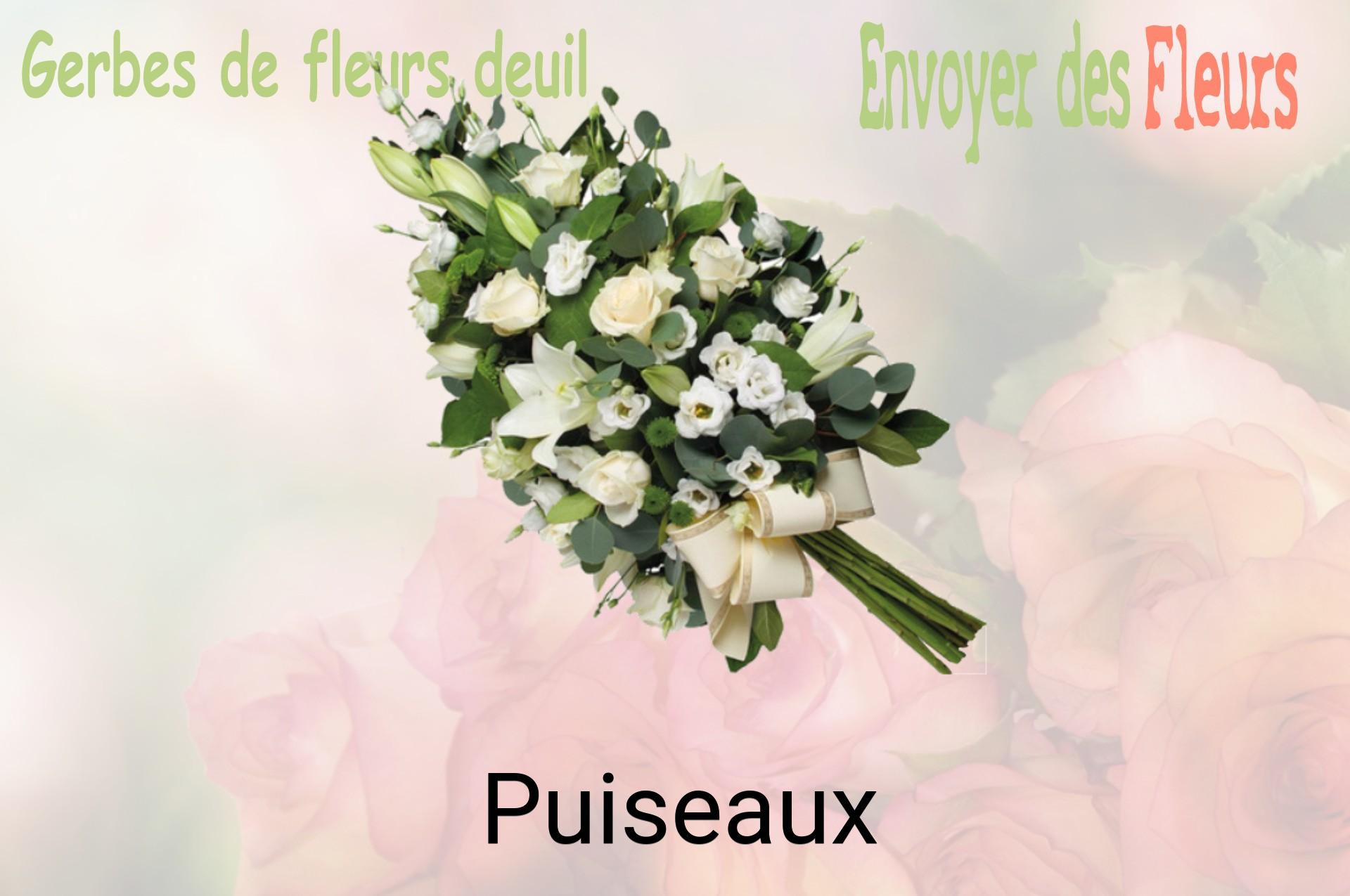 Gerbe de fleurs de deuil livrée à Puiseaux